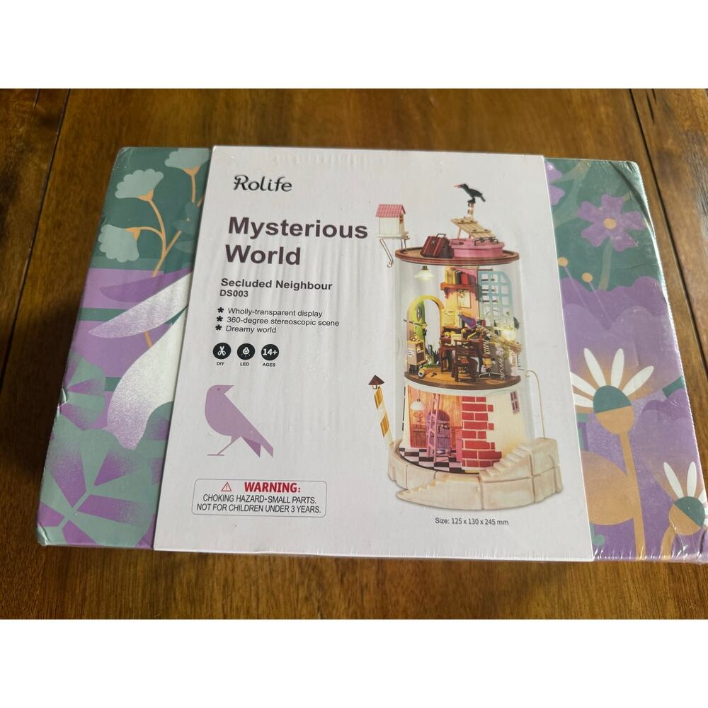 NWT Rolife Mysterious World Secluded Neighbour DS003 DIY Miniature House LED